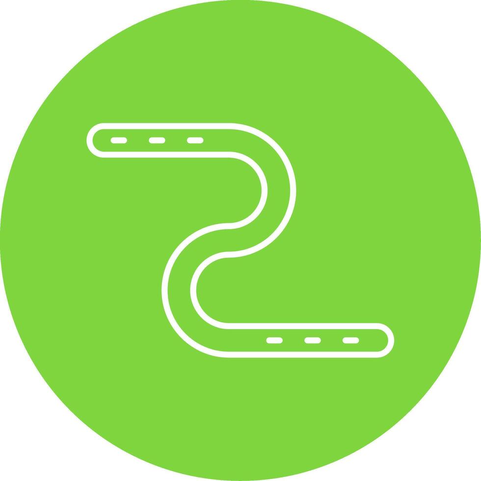 Earthworm Line Circle color Icon vector