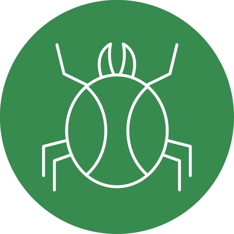 Spider Line Circle color Icon vector