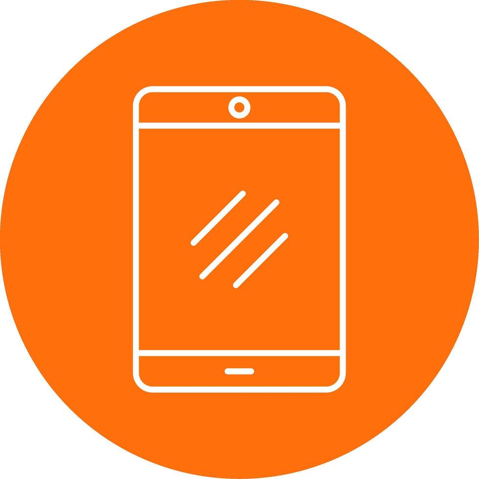 Smartphone Line Circle color Icon vector