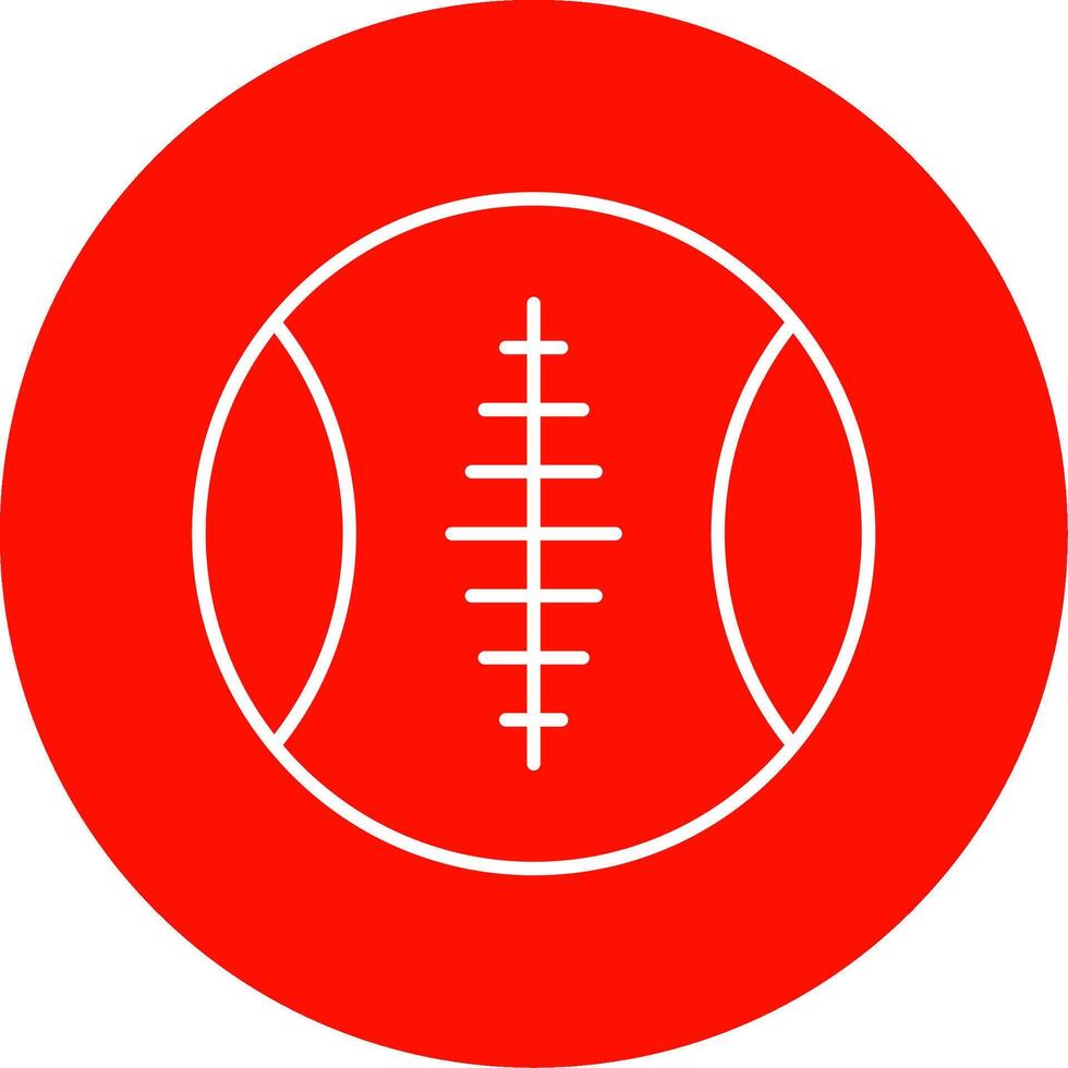 Deportes pelota línea circulo color icono vector
