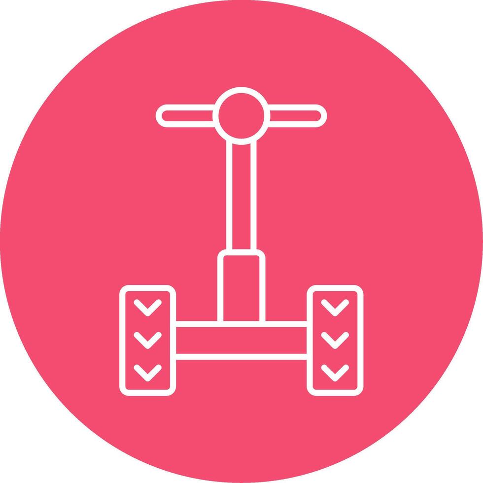 Segway Line Circle color Icon vector