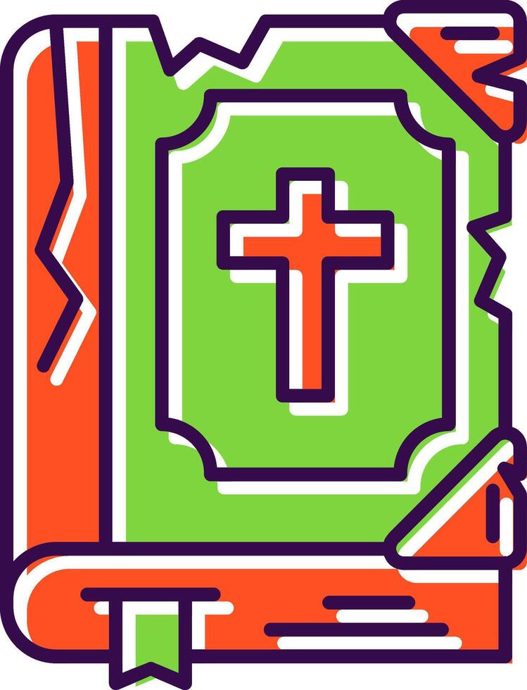 Bible Filled Icon vector