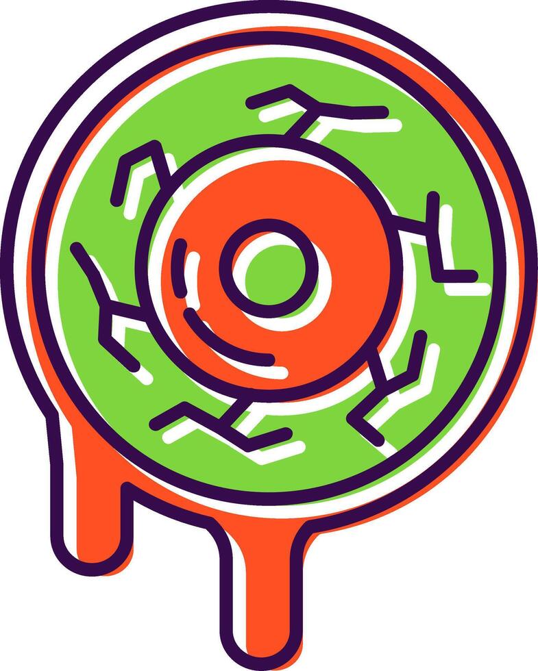 Eyes Filled Icon vector
