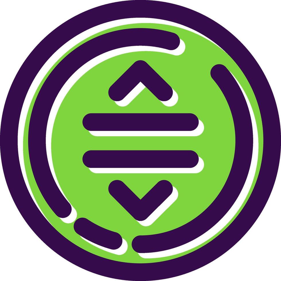 Drag Filled Icon vector