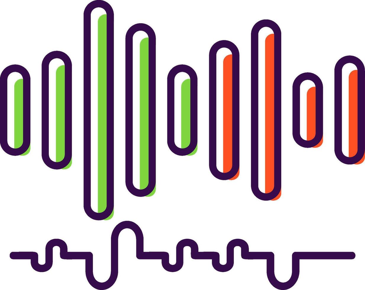 Audio Filled Icon vector