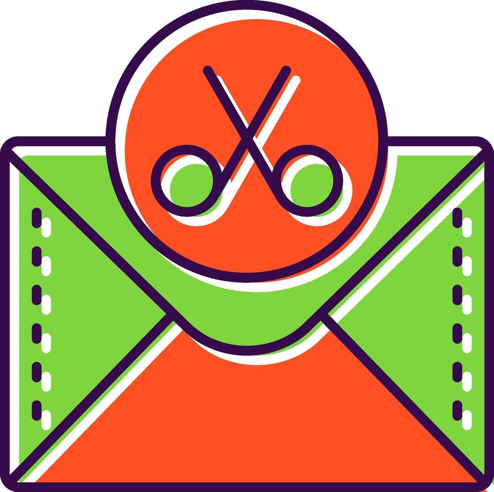 Scissor Filled Icon vector