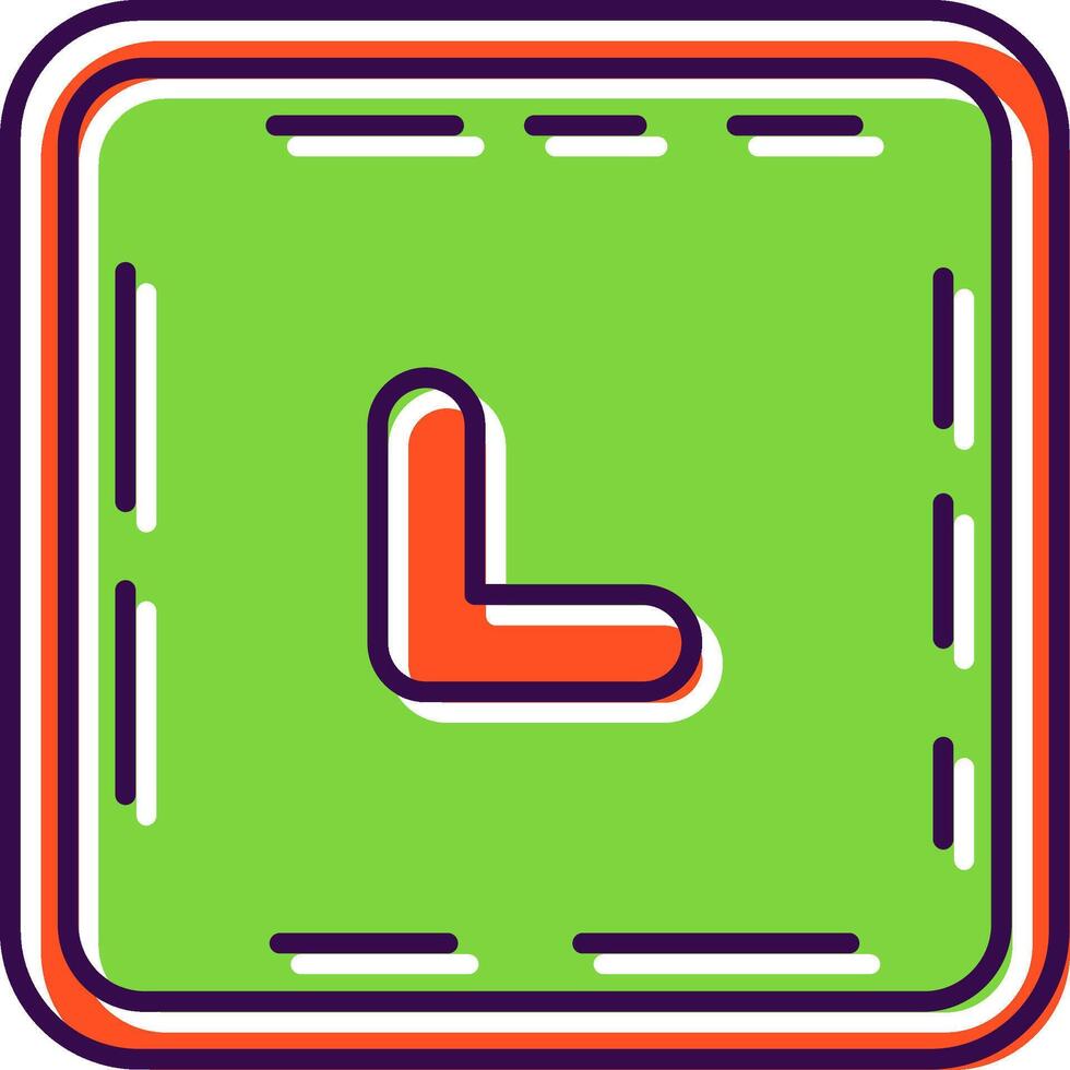 Chevron Filled Icon vector