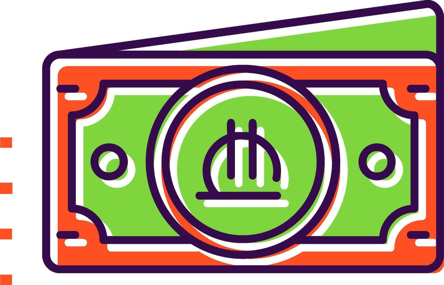 Lari Filled Icon vector