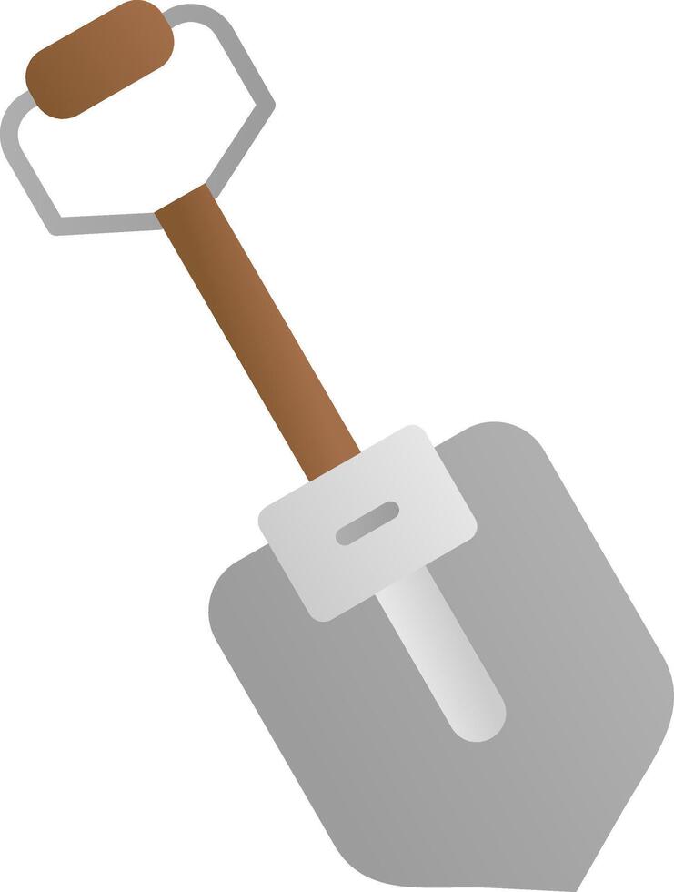Shovel Flat Gradient Icon vector
