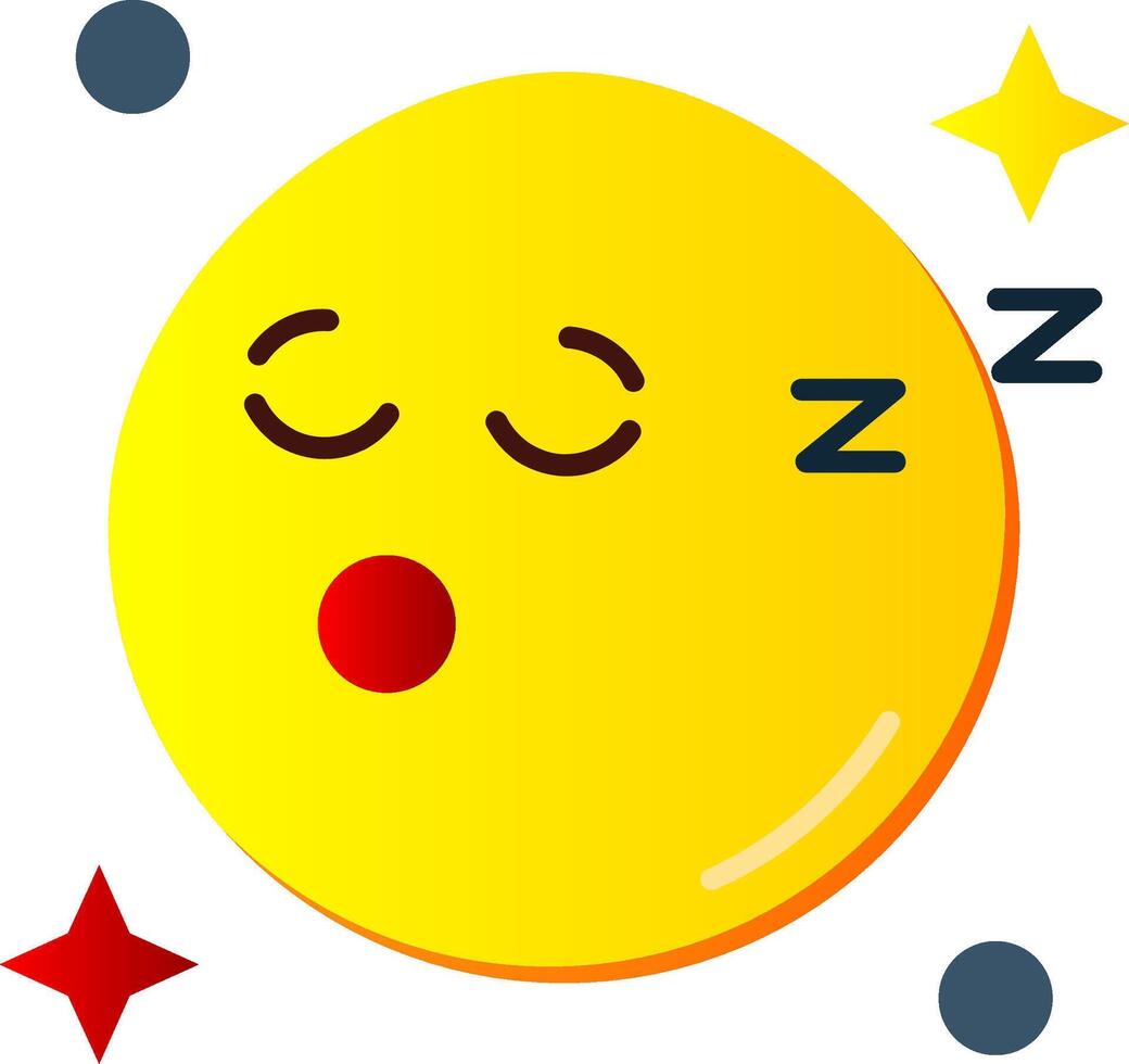 dormir plano degradado icono vector