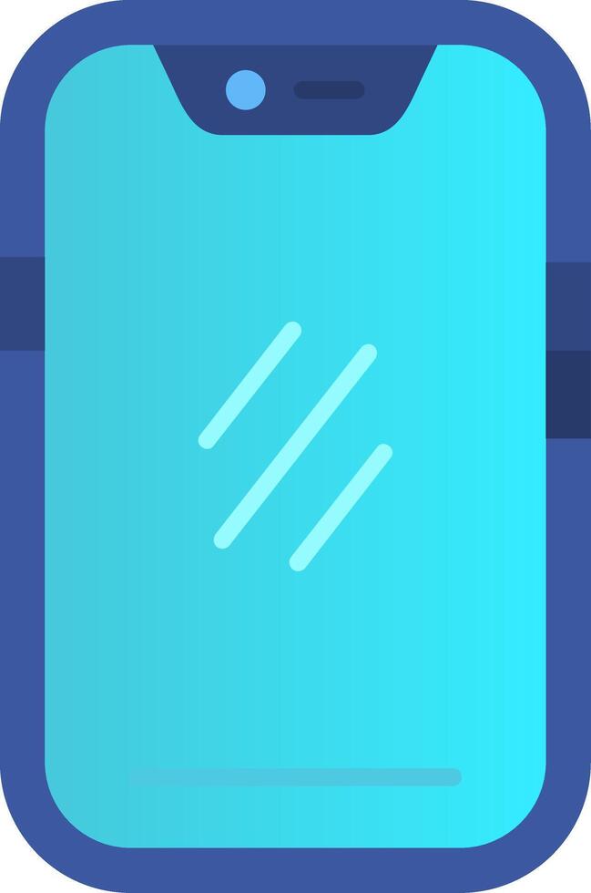 Smartphone Flat Gradient Icon vector