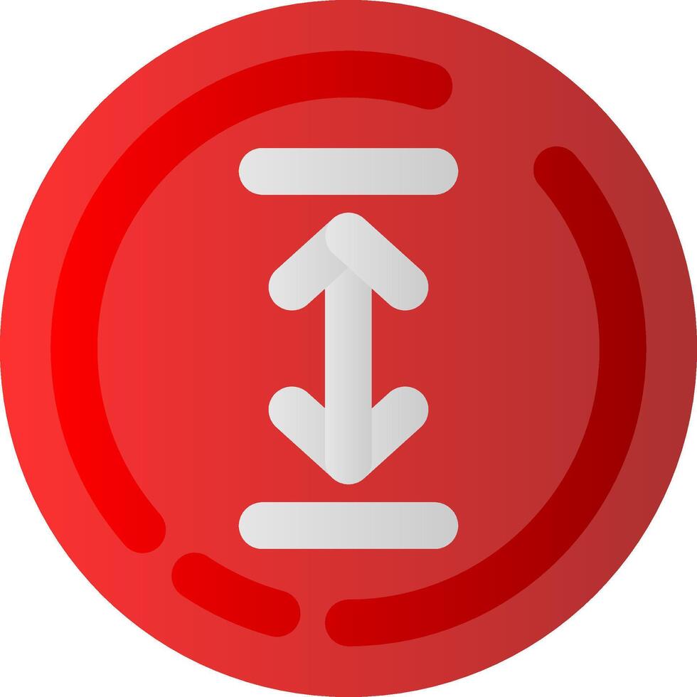 Up and down arrow Flat Gradient Icon vector