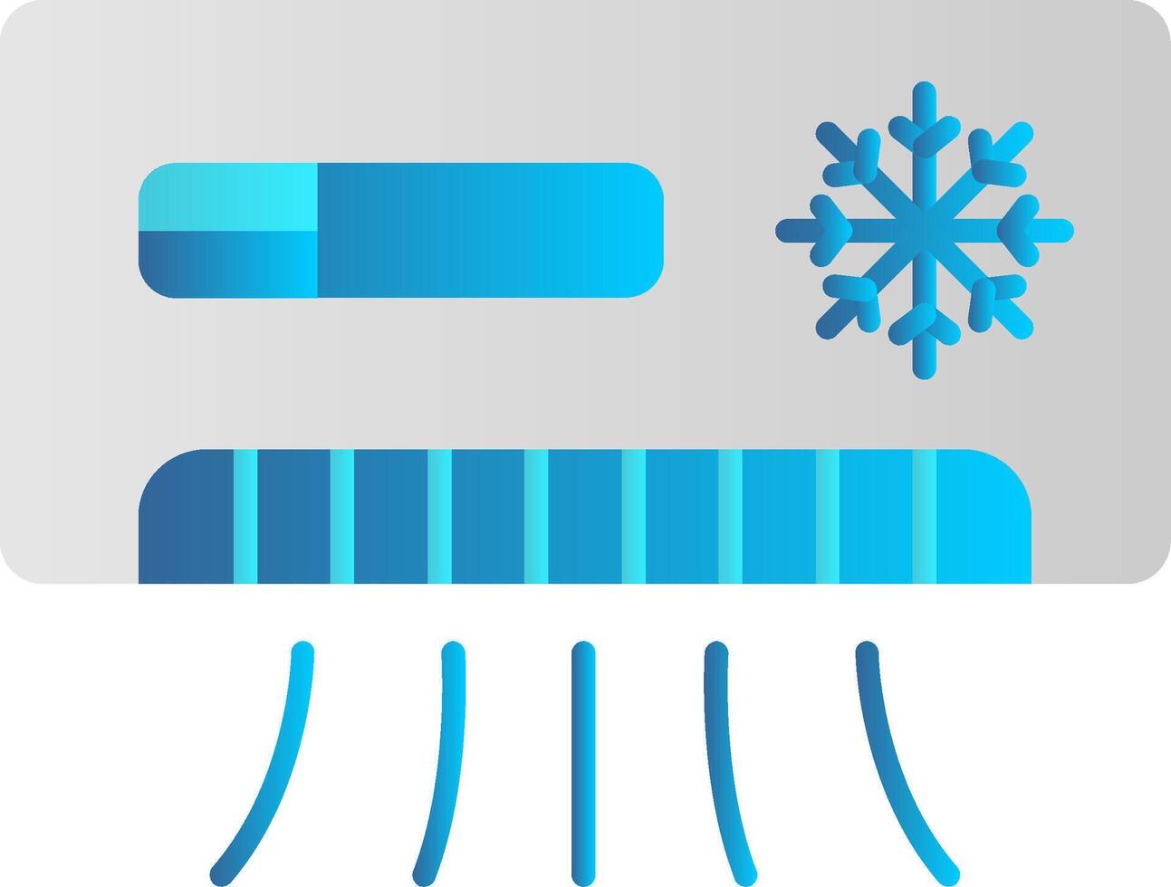 Conditioner Flat Gradient Icon vector