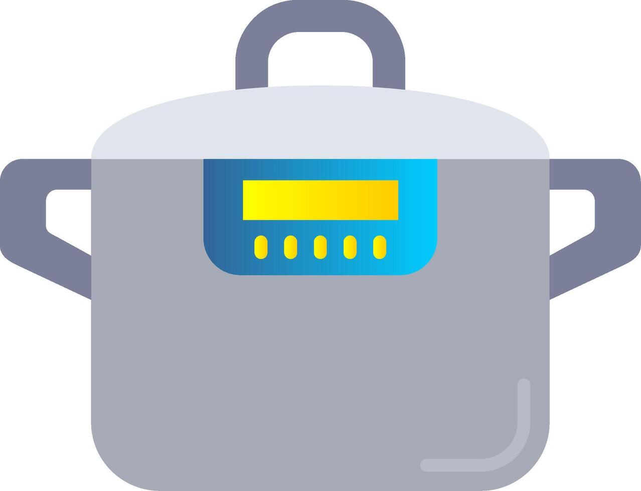 Pressure cooker Flat Gradient Icon vector