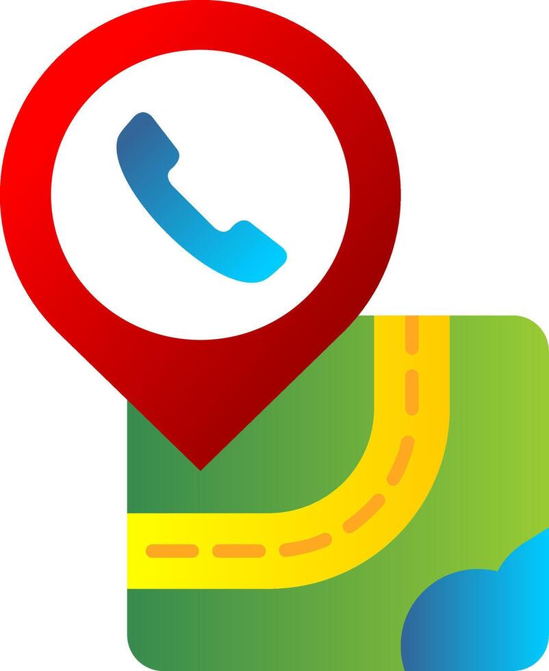 Help center Flat Gradient Icon vector