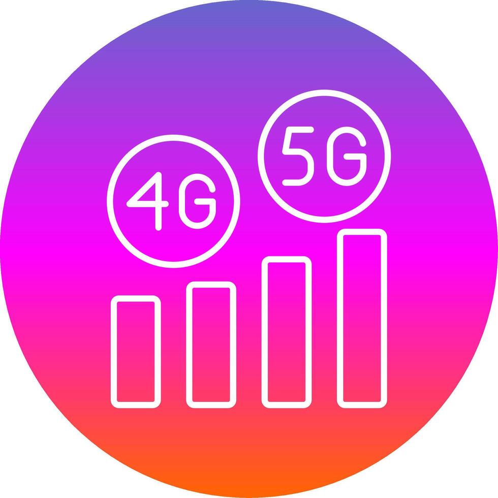 High Speed Line Gradient Circle Icon vector