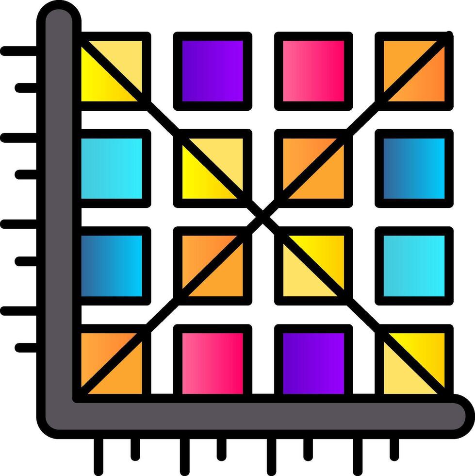 Matrix Filled Gradient Icon 38800150 Vector Art at Vecteezy