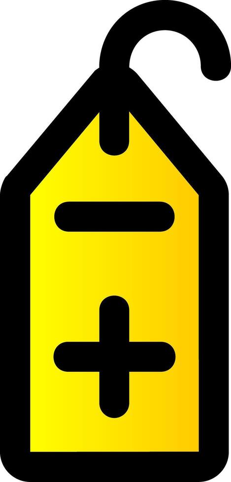Add tag Filled Gradient Icon vector