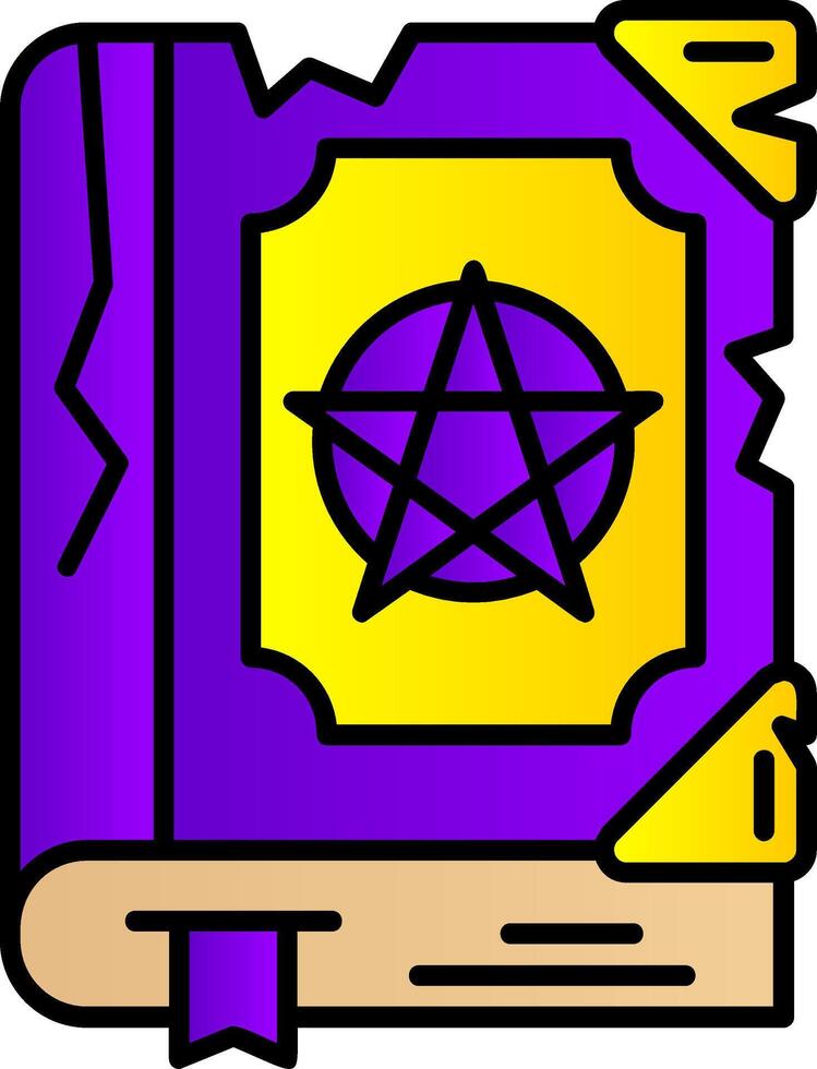 Magic book Filled Gradient Icon vector