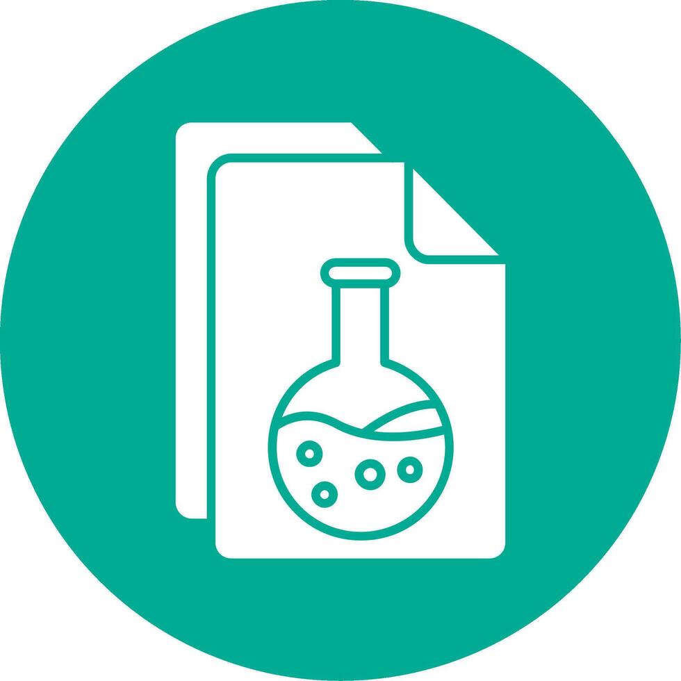 Document Glyph Circle Multicolor Icon vector