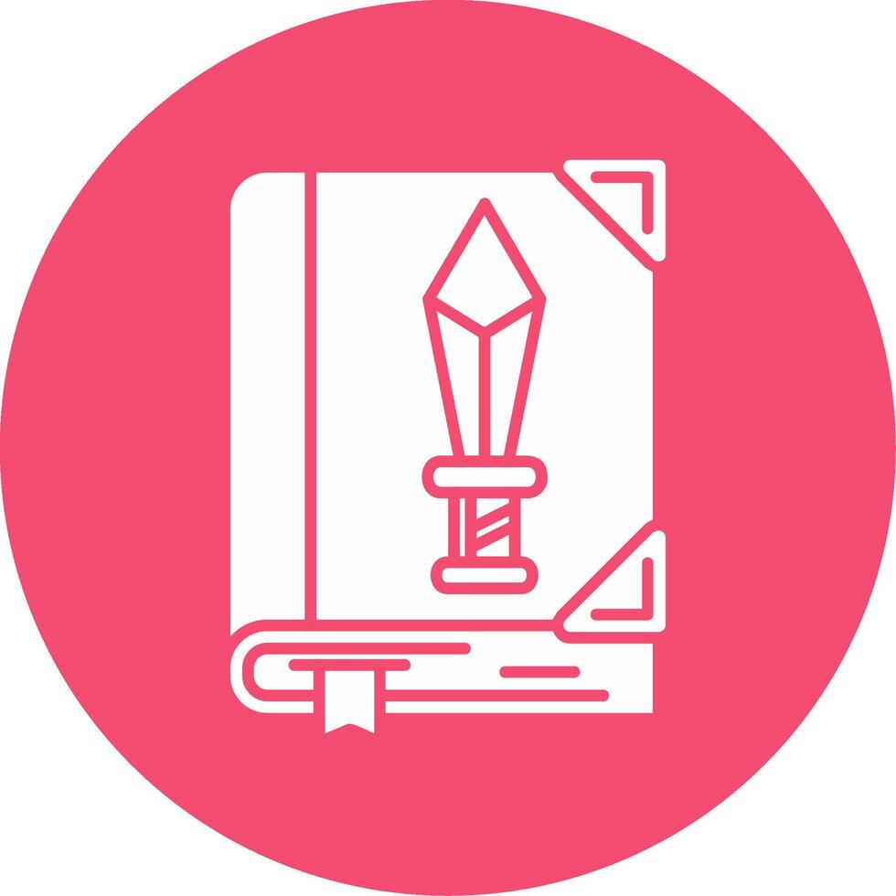 Weapons Glyph Circle Multicolor Icon vector