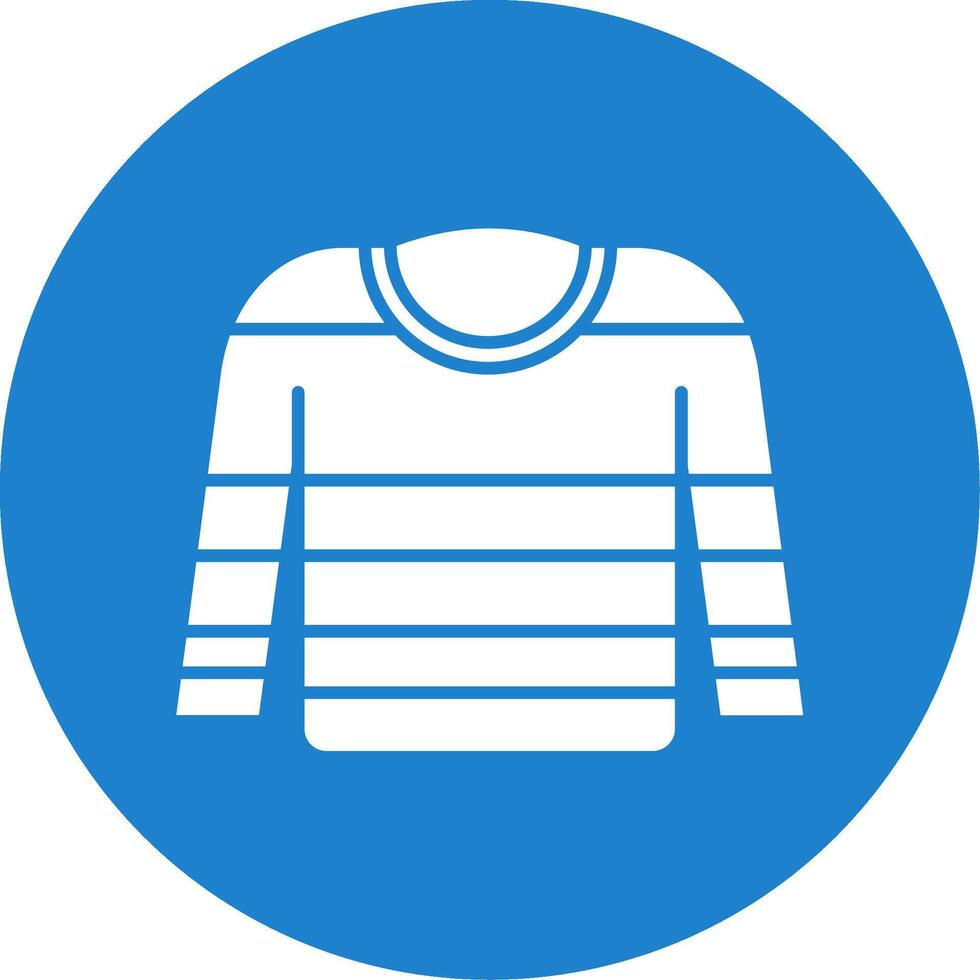Jumper Glyph Circle Multicolor Icon vector