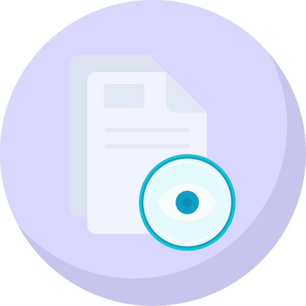 Read Glyph Flat Bubble Icon vector