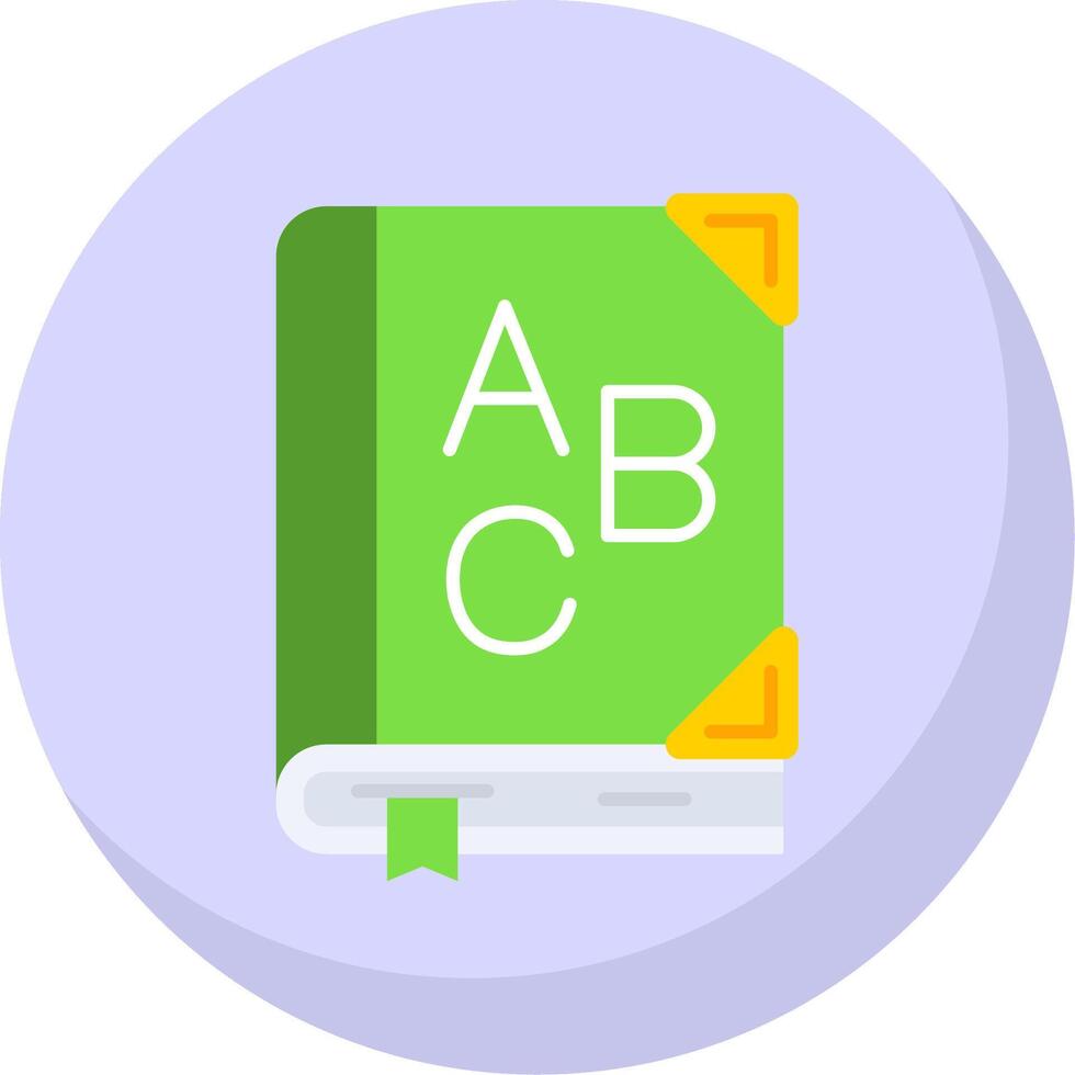 English Glyph Flat Bubble Icon vector