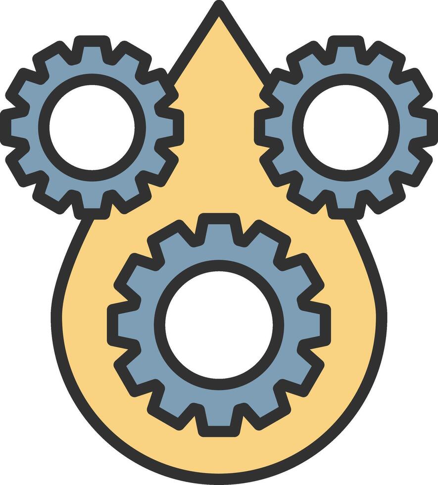 Lubricant Line Filled Light Icon vector