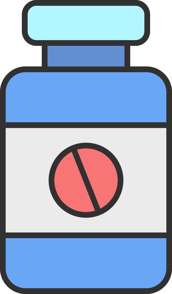 Iron Tablet Line Filled Light Icon vector