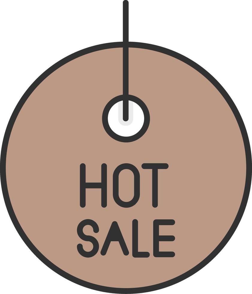 Hot offer Line Filled Light Icon vector