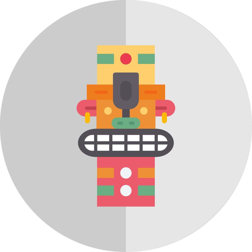 Totem Flat Scale Icon vector