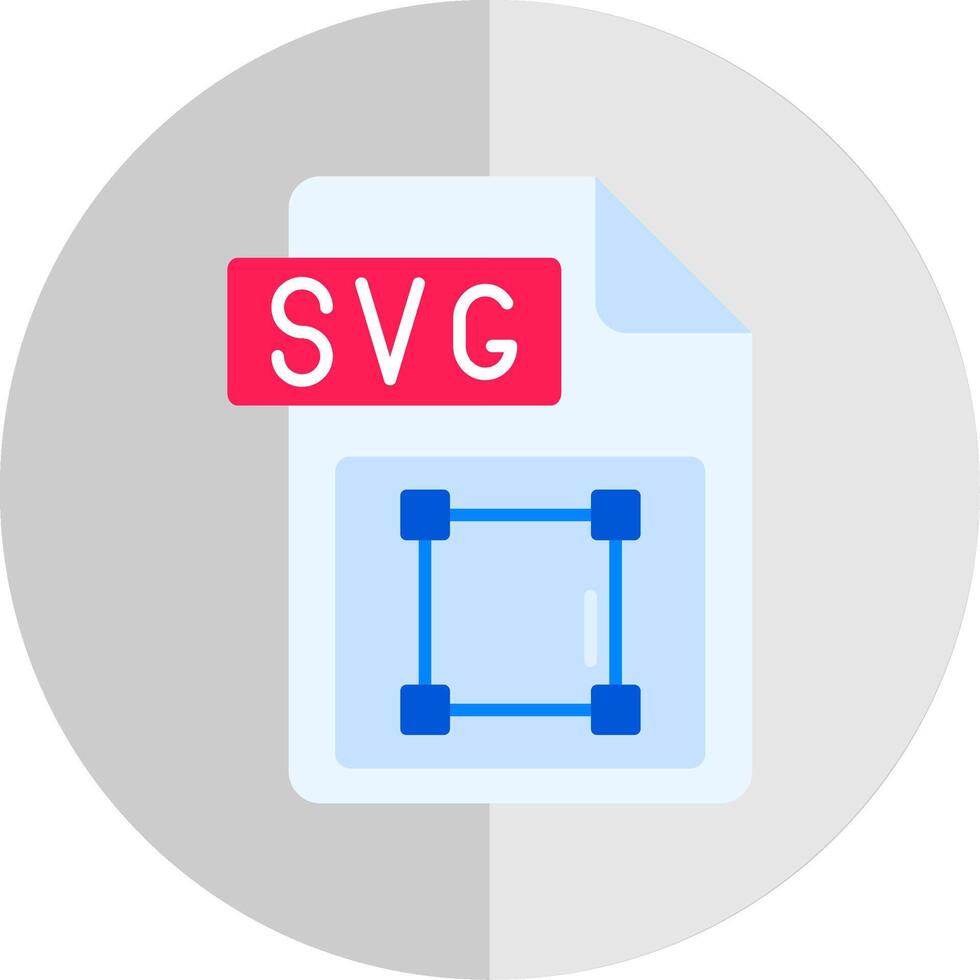 Svg file format Flat Scale Icon vector