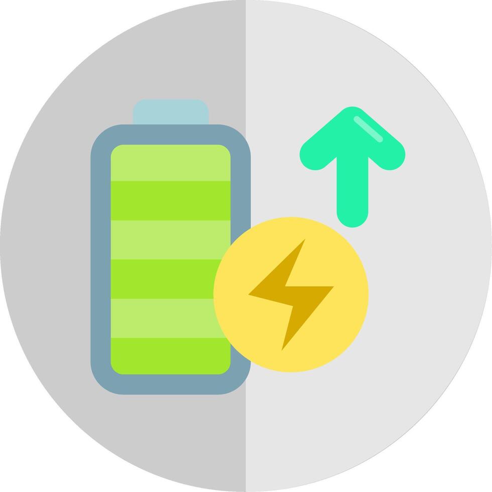 Battery full Flat Scale Icon vector