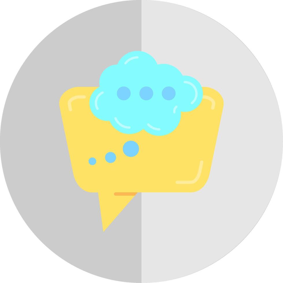 Thinking Flat Scale Icon vector