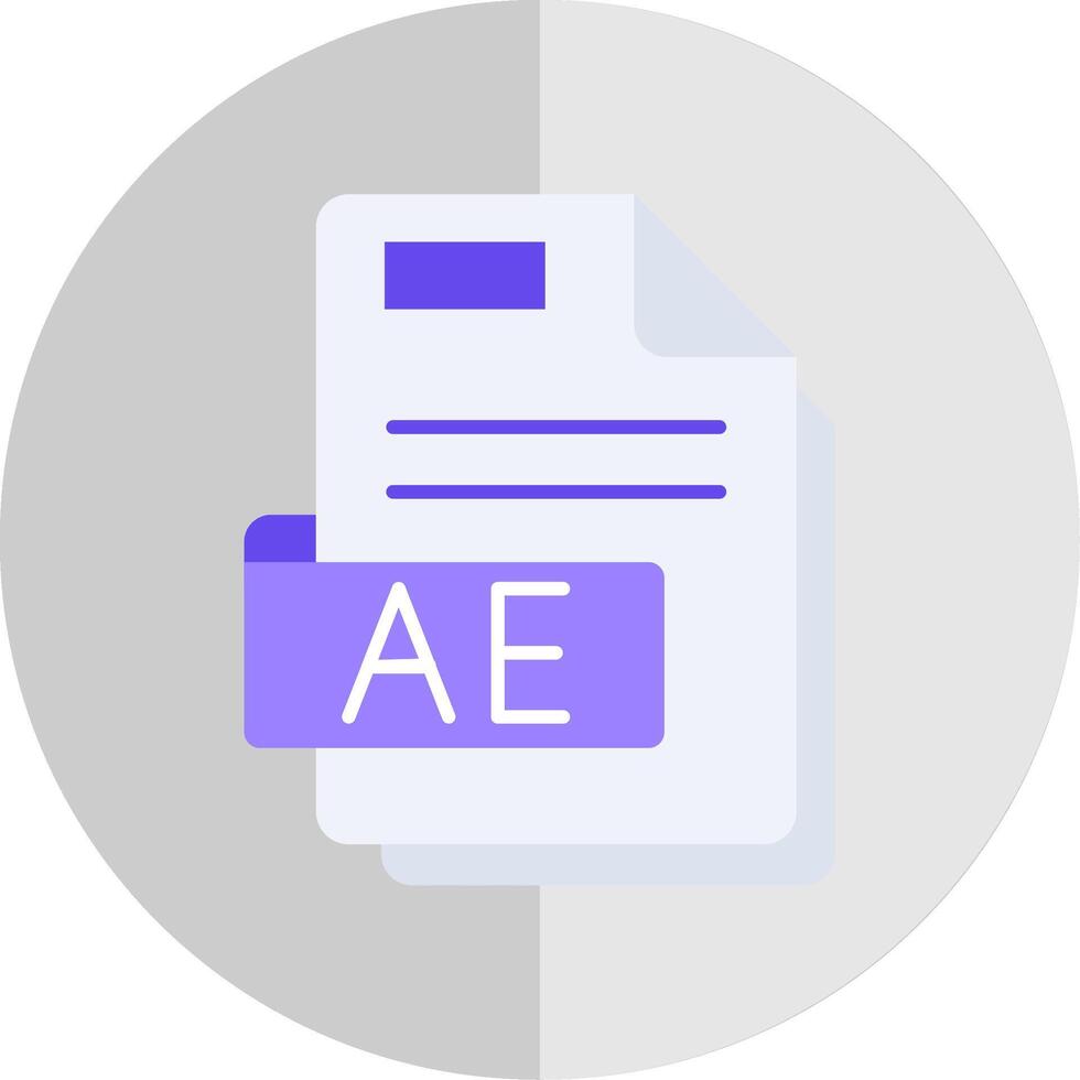 Ae Flat Scale Icon vector