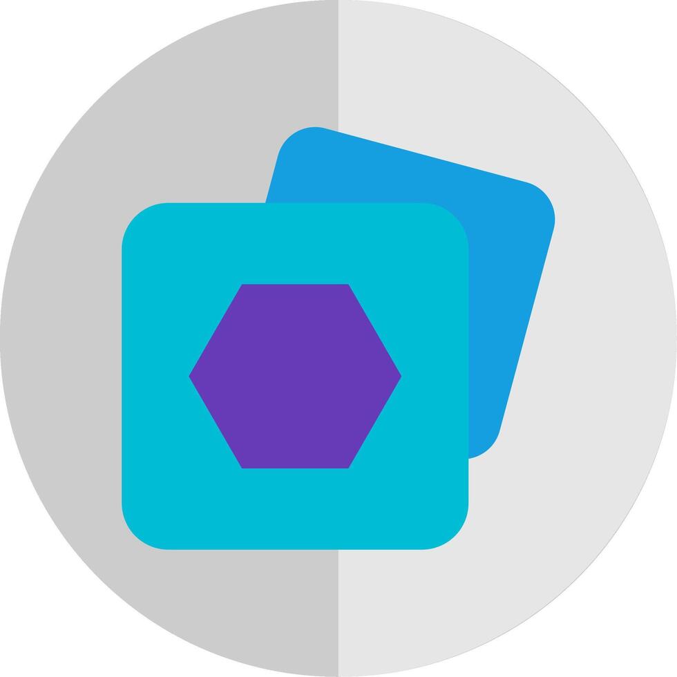 Polygon frame Flat Scale Icon vector