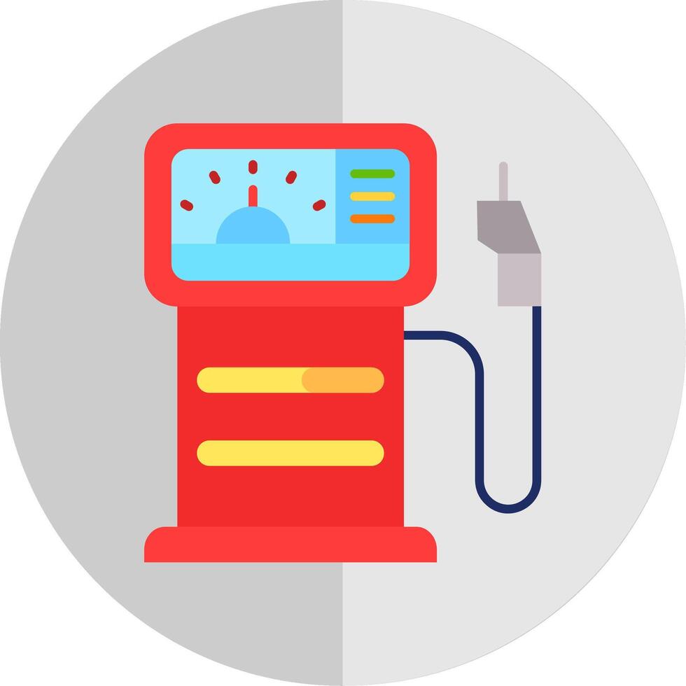 Gas station Flat Scale Icon vector