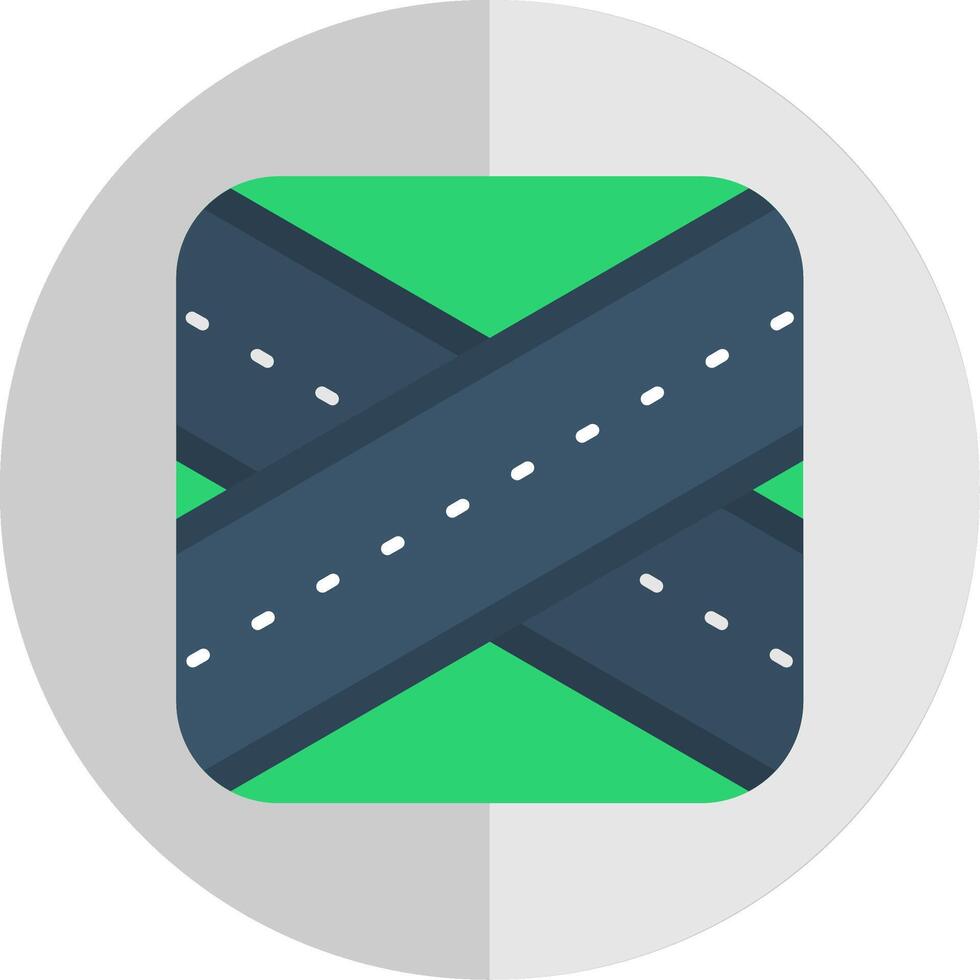 Overpass Flat Scale Icon vector
