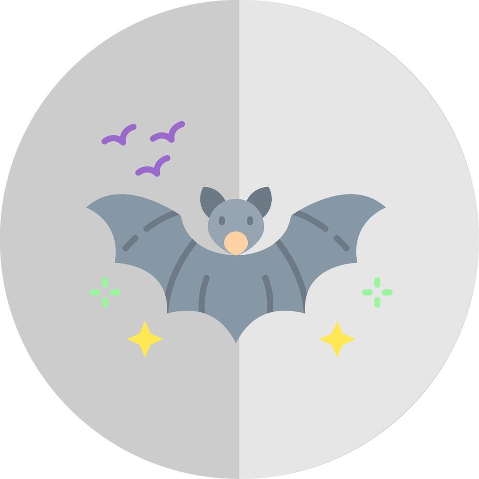 Bat Flat Scale Icon vector