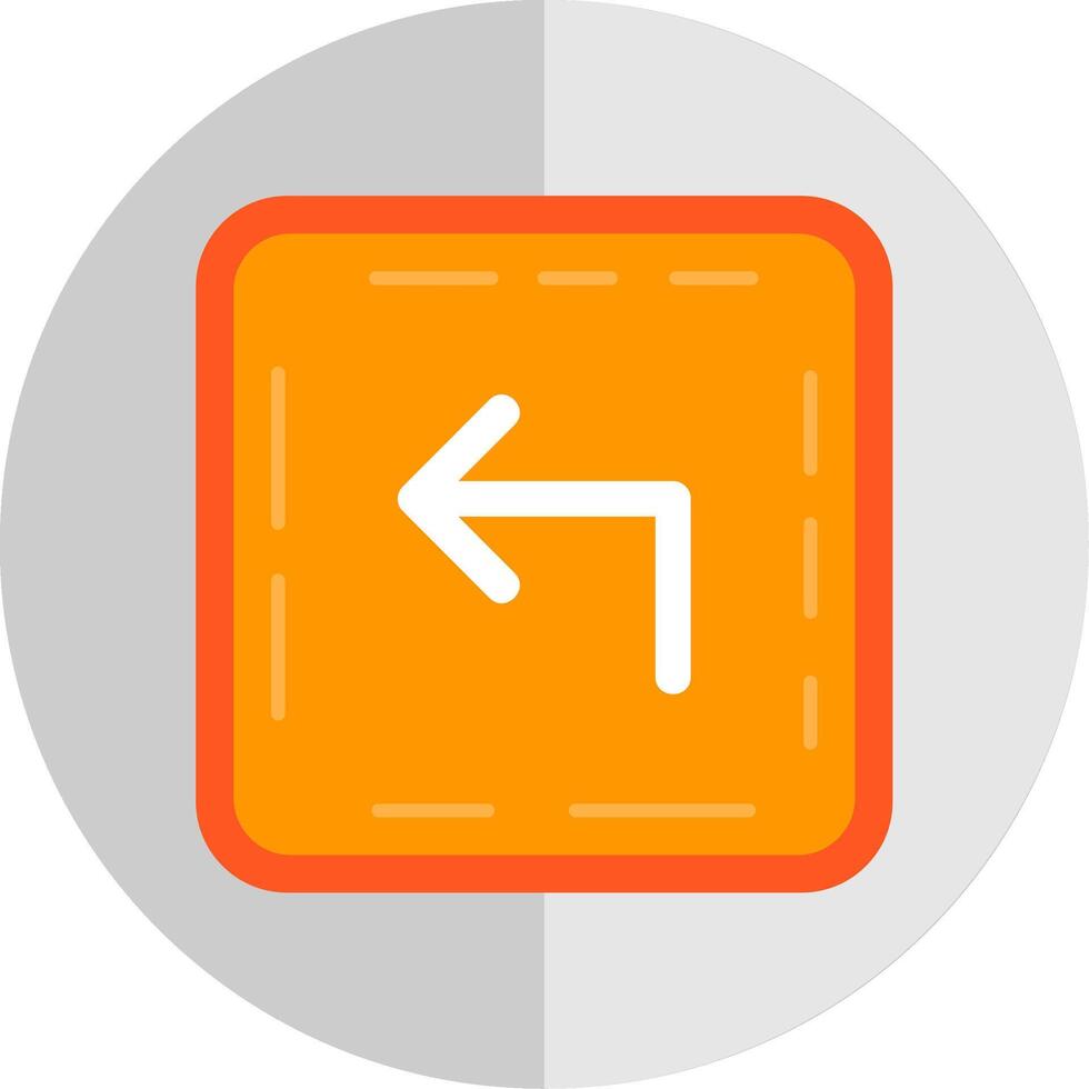 Turn Flat Scale Icon vector