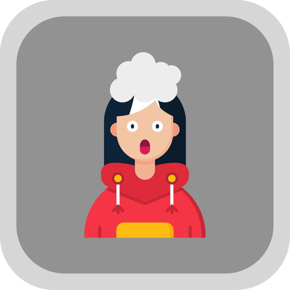 Exploding Flat Round Corner Icon vector