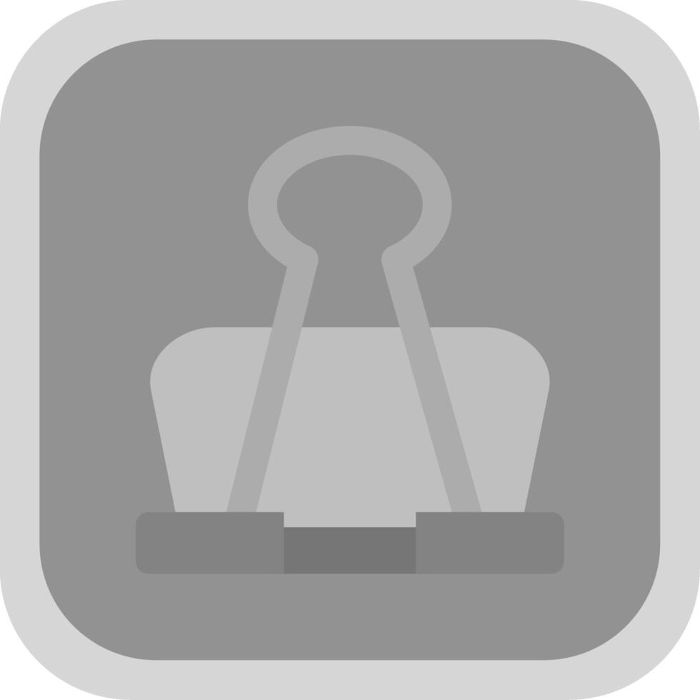 Binder clip Flat Round Corner Icon vector