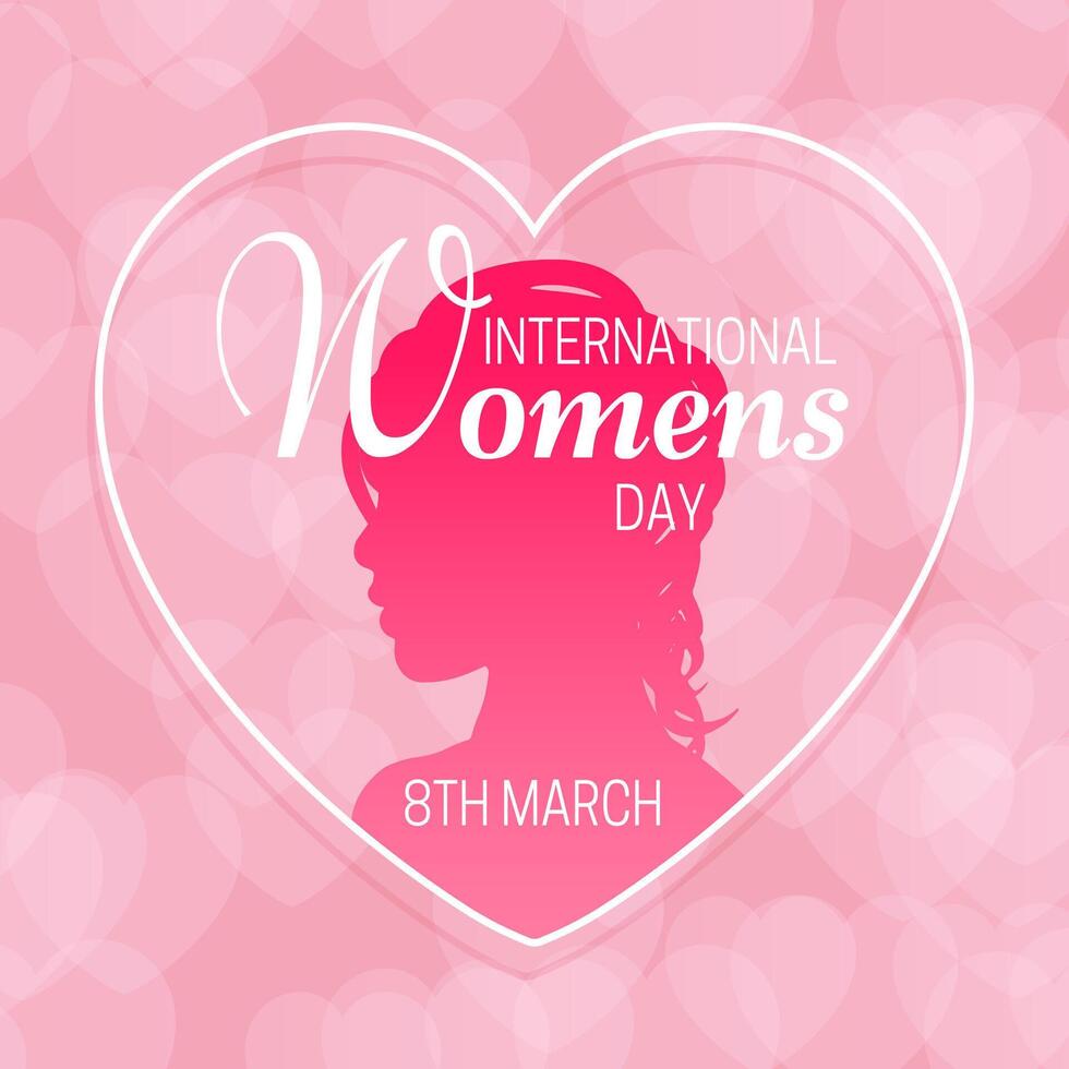 Background for International Womens Day vector