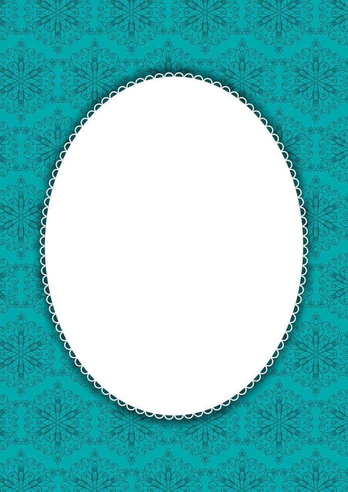 Decorative border background vector