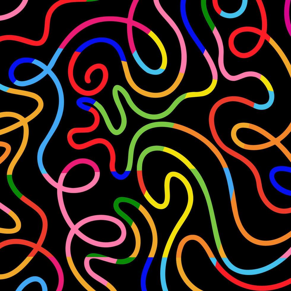 Abstract colourful doodle background design vector