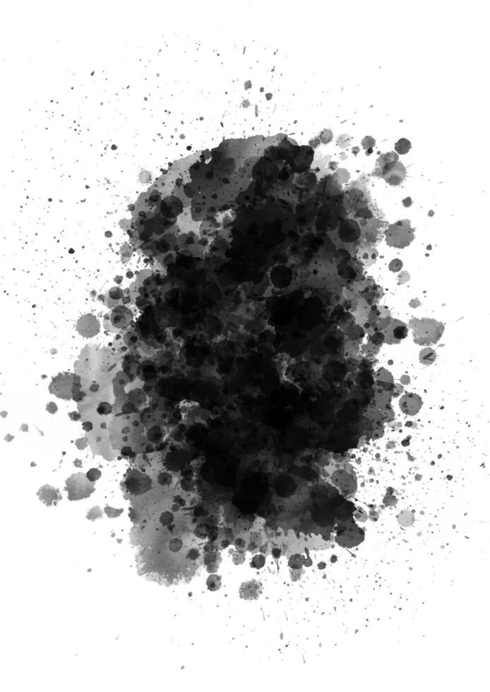 Detailed grunge splatter background in black and grey vector