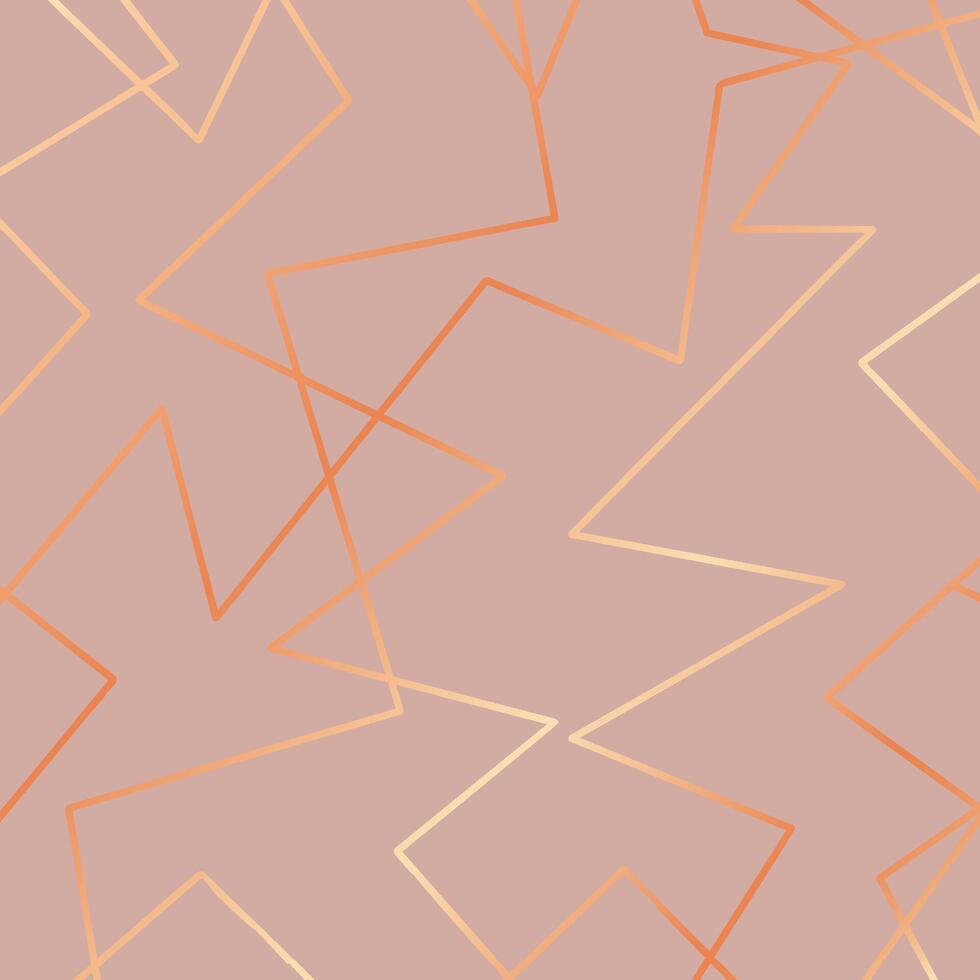 Abstract background with rose gold low poly design vector