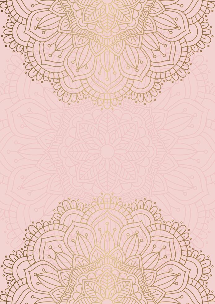 Elegant background with decorative mandala design vector