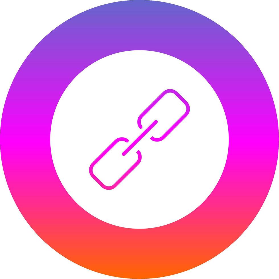 Link Glyph Gradient Circle Icon vector
